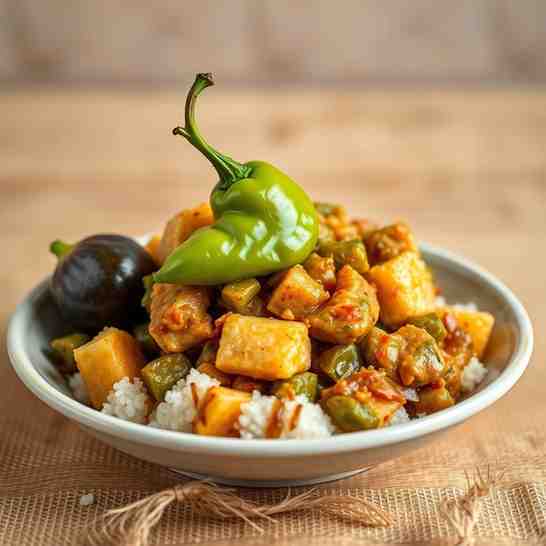 Green Fig & Saltfish - Bonnet Hot Pepper